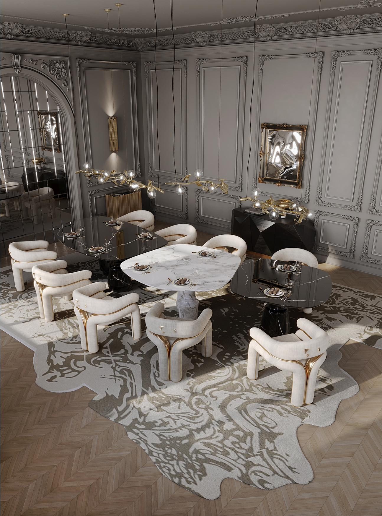 Białe krzesło Celestia