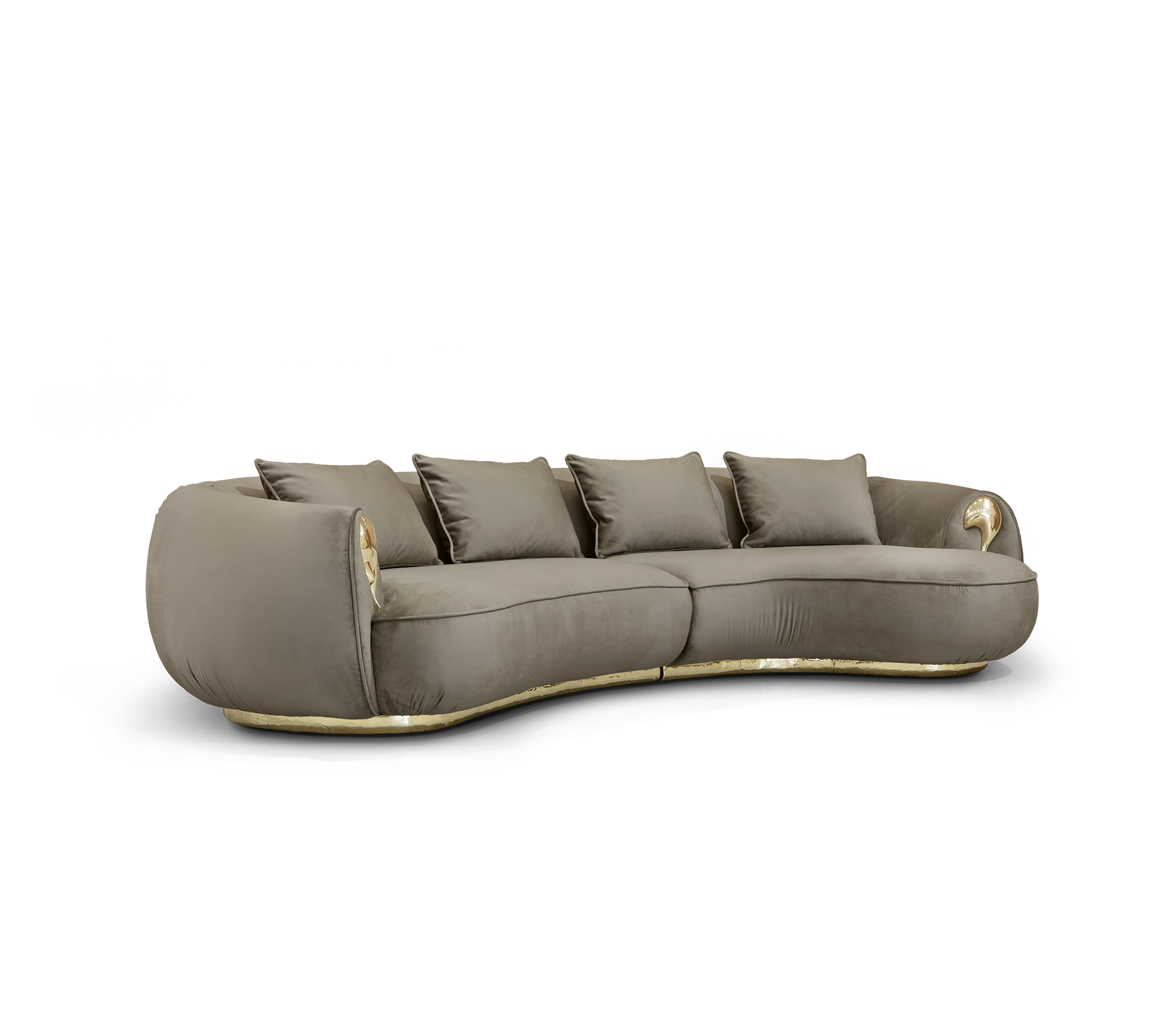 Zakrzywiona sofa Solara Luxe