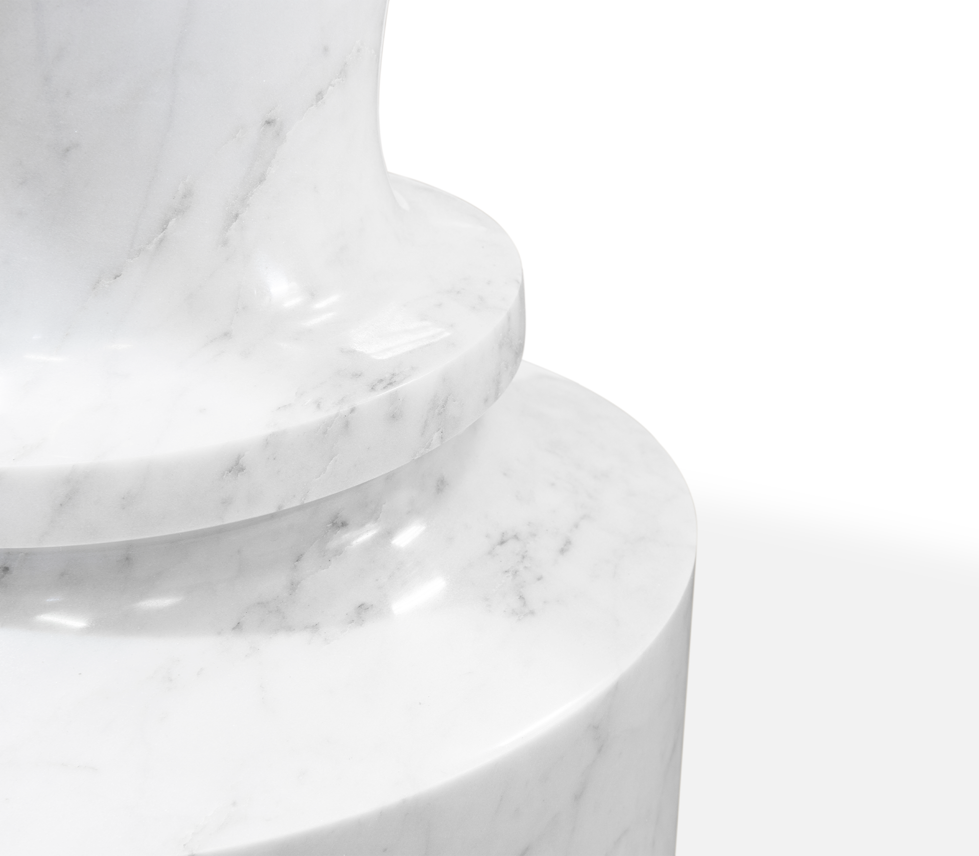 Konsola Obsidian z marmuru Carrara