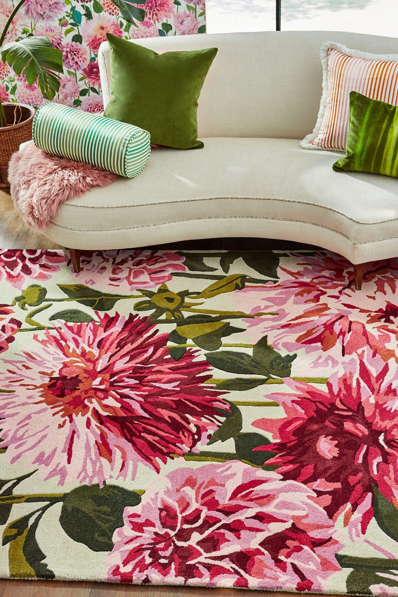 Dywan Dahlia Fuchsia/Palm 142402 | Rozmiar: 170 x 240 cm