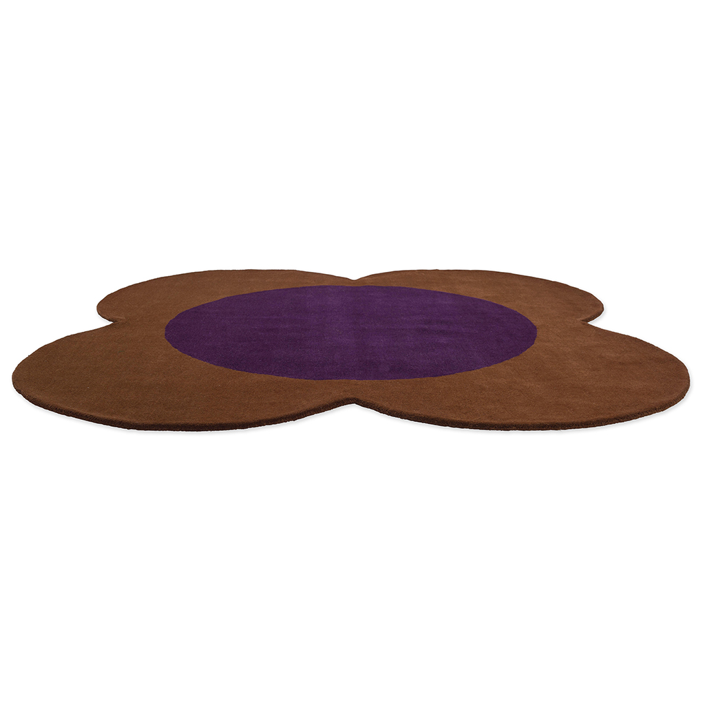 Dywan Flower Spot Chestnut / Viol 158401 | Rozmiar: Ø 200 cm