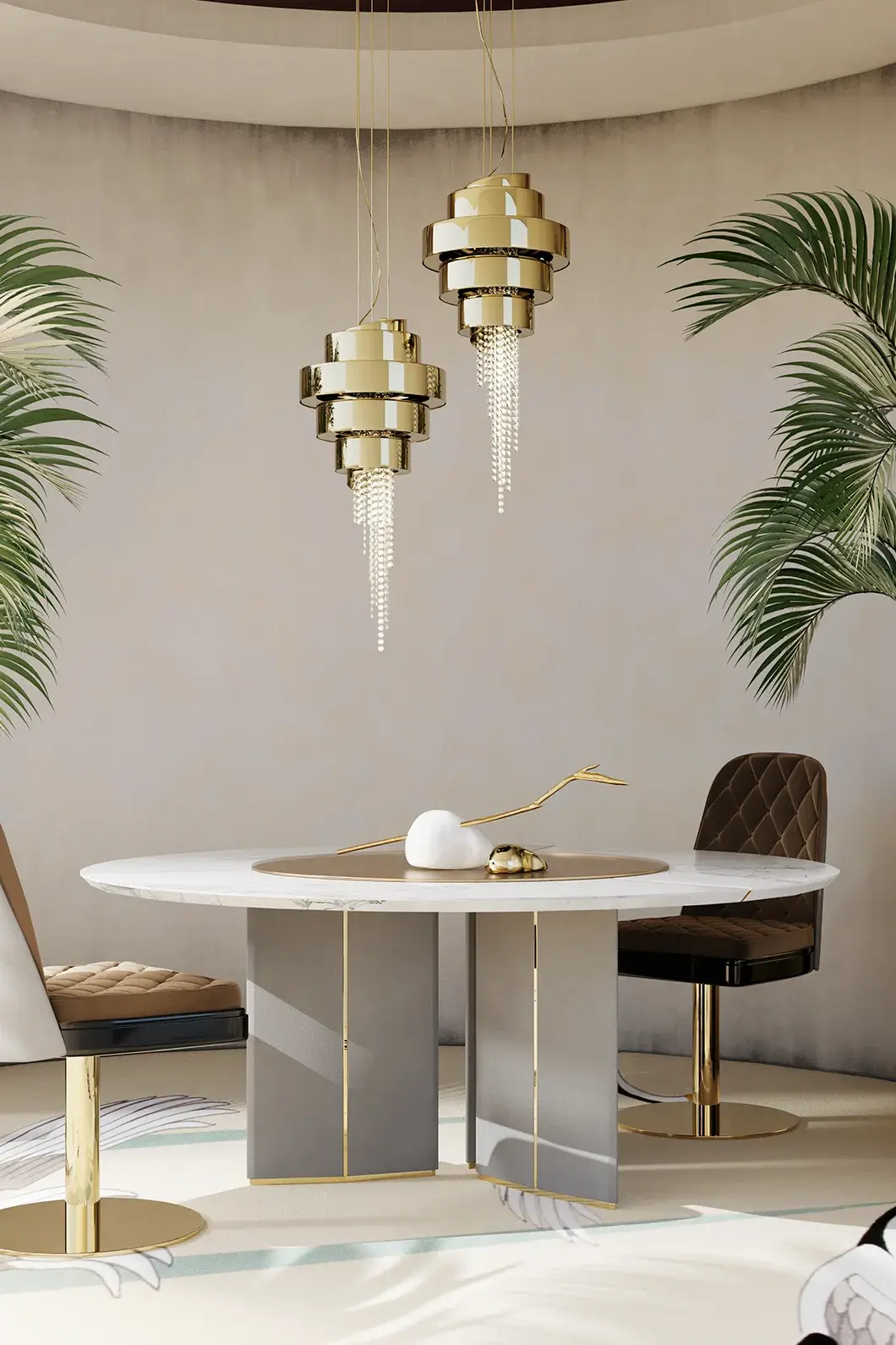 Lampa wisząca Art Deco