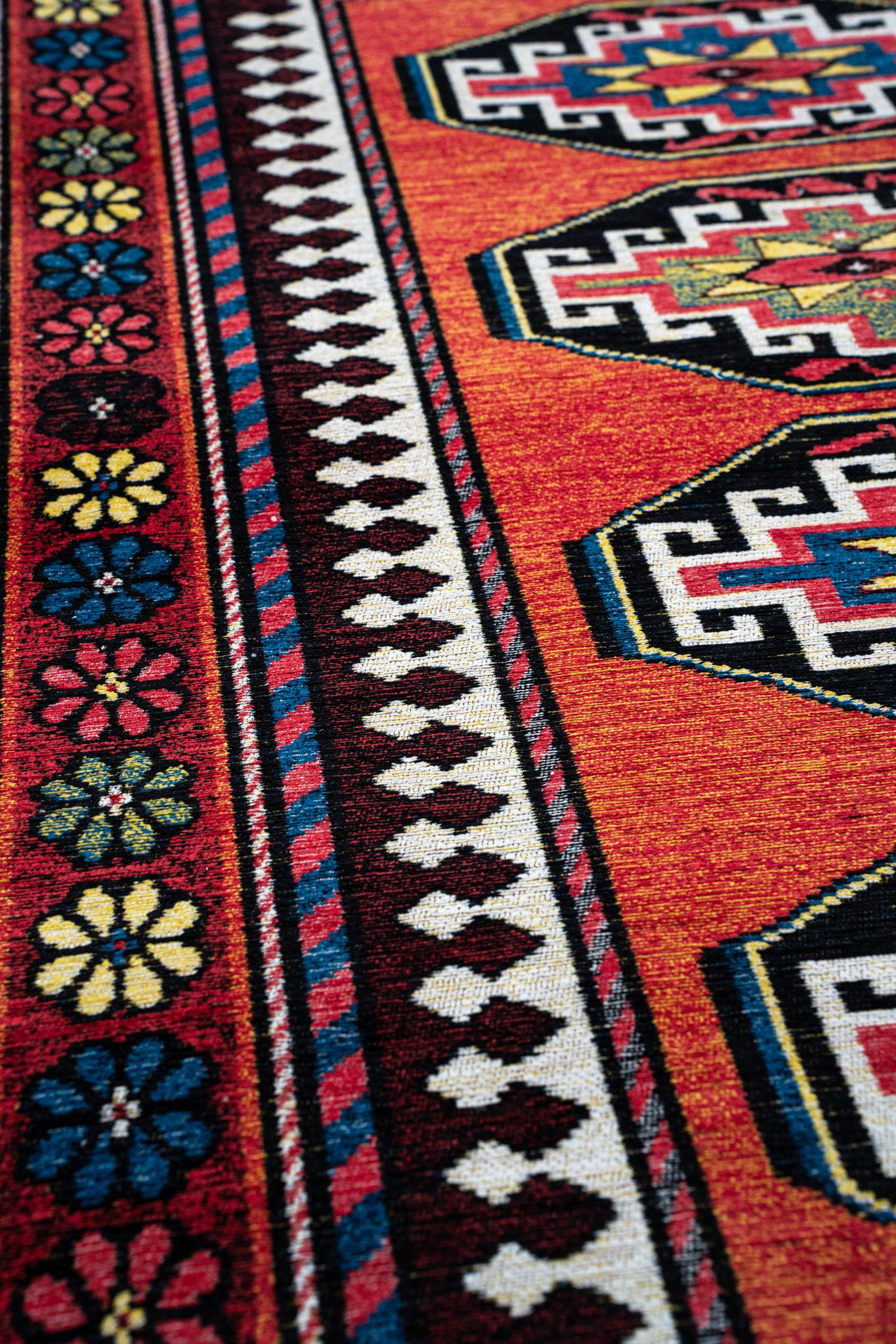 Dywan Red Mix 9844 | Rozmiar: 140 × 200 cm