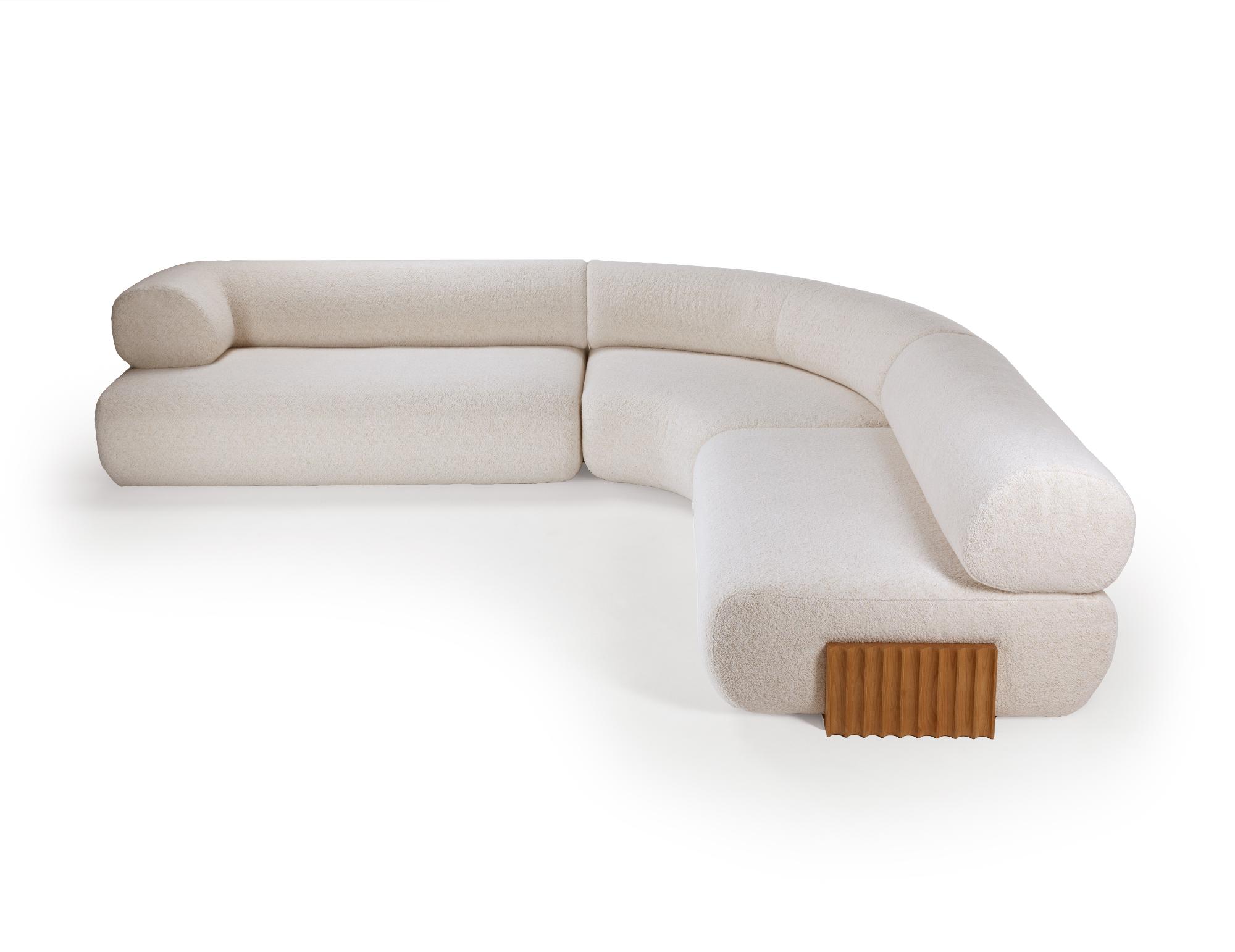 Drewniana sofa modułowa Carmel