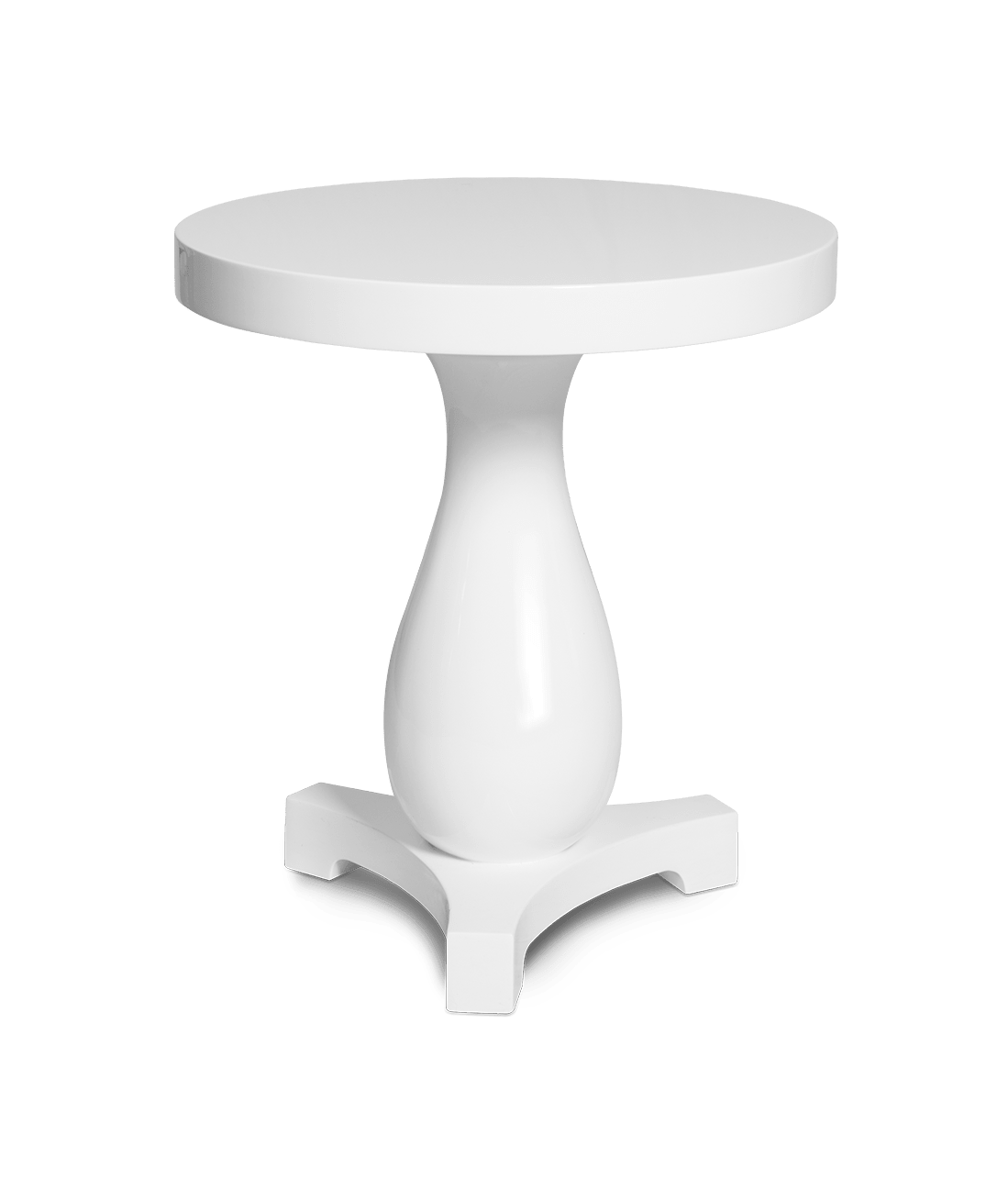 Stolik boczny Hudson Luxe w kolorze kości słoniowej