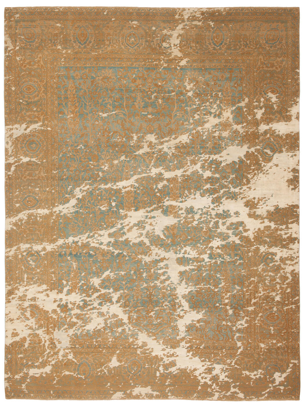 Dywan Tabriz Wooster Sky Lightblue Gold Silk
