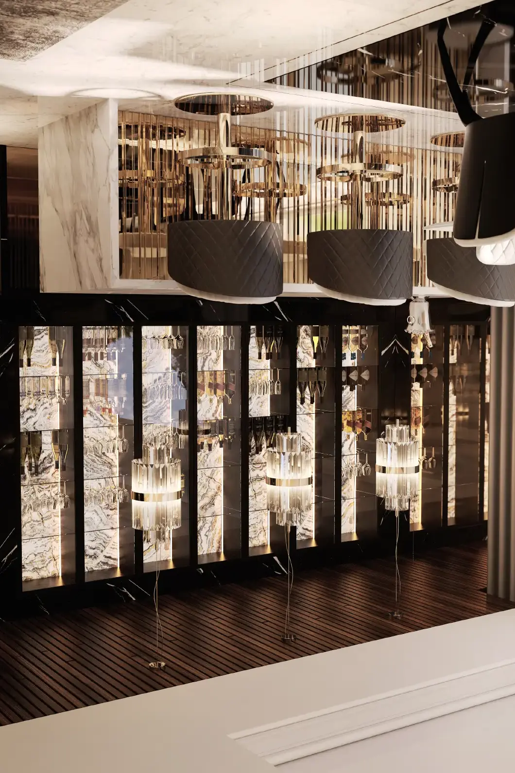 Obrotowy stołek barowy Luxe