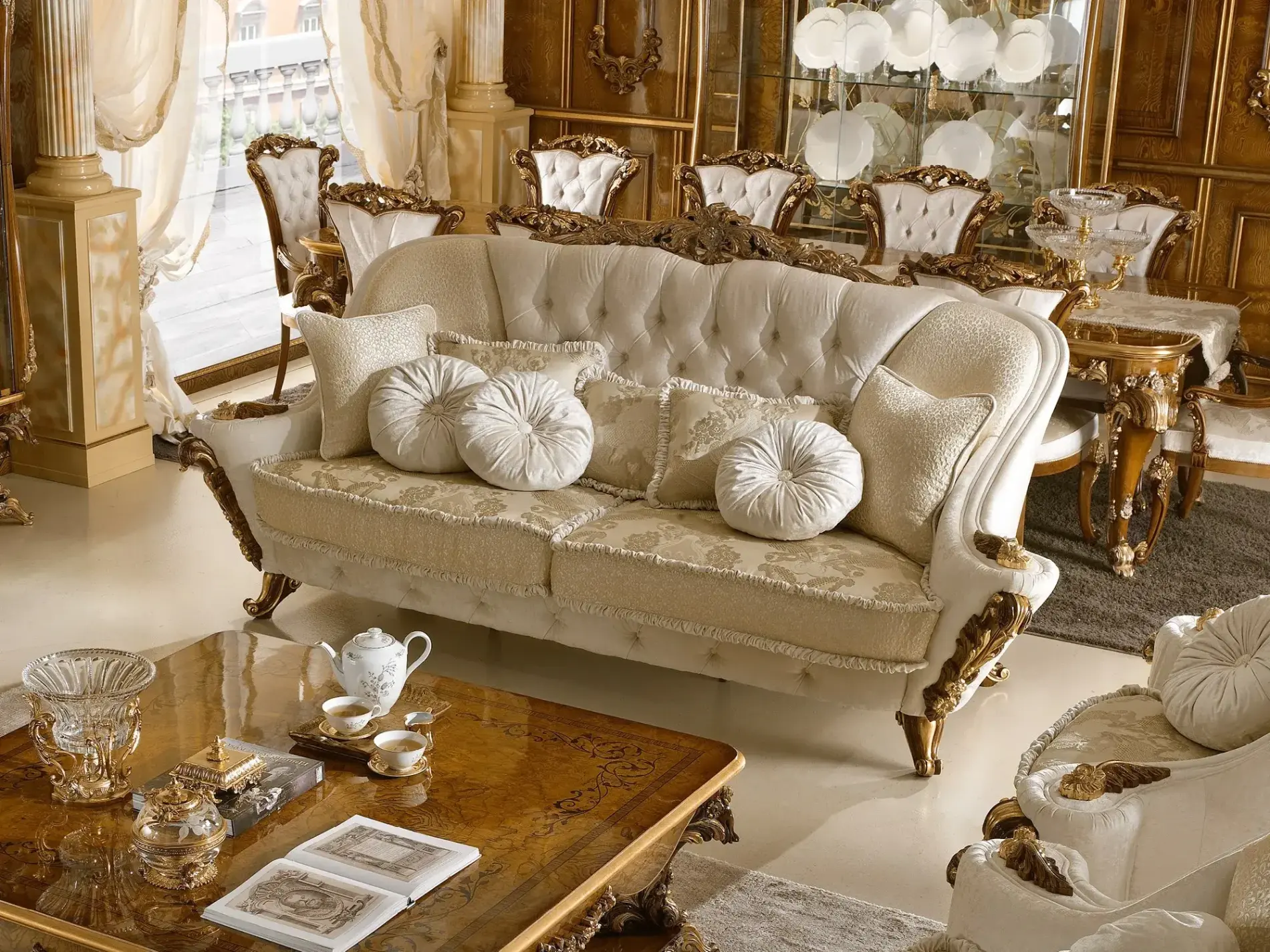 Włoska sofa Dolcevita | Konfiguracja: 3‑osobowy