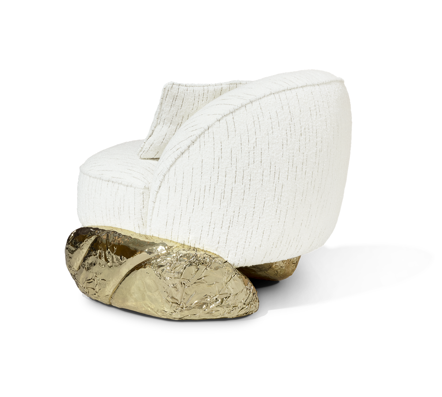 Biały fotel Angora II