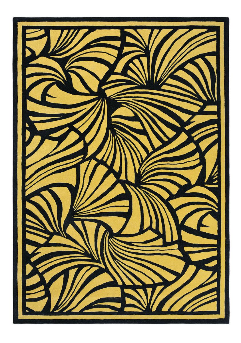 Dywan Japanese Fans Gold | Rozmiar: 200 x 280 cm