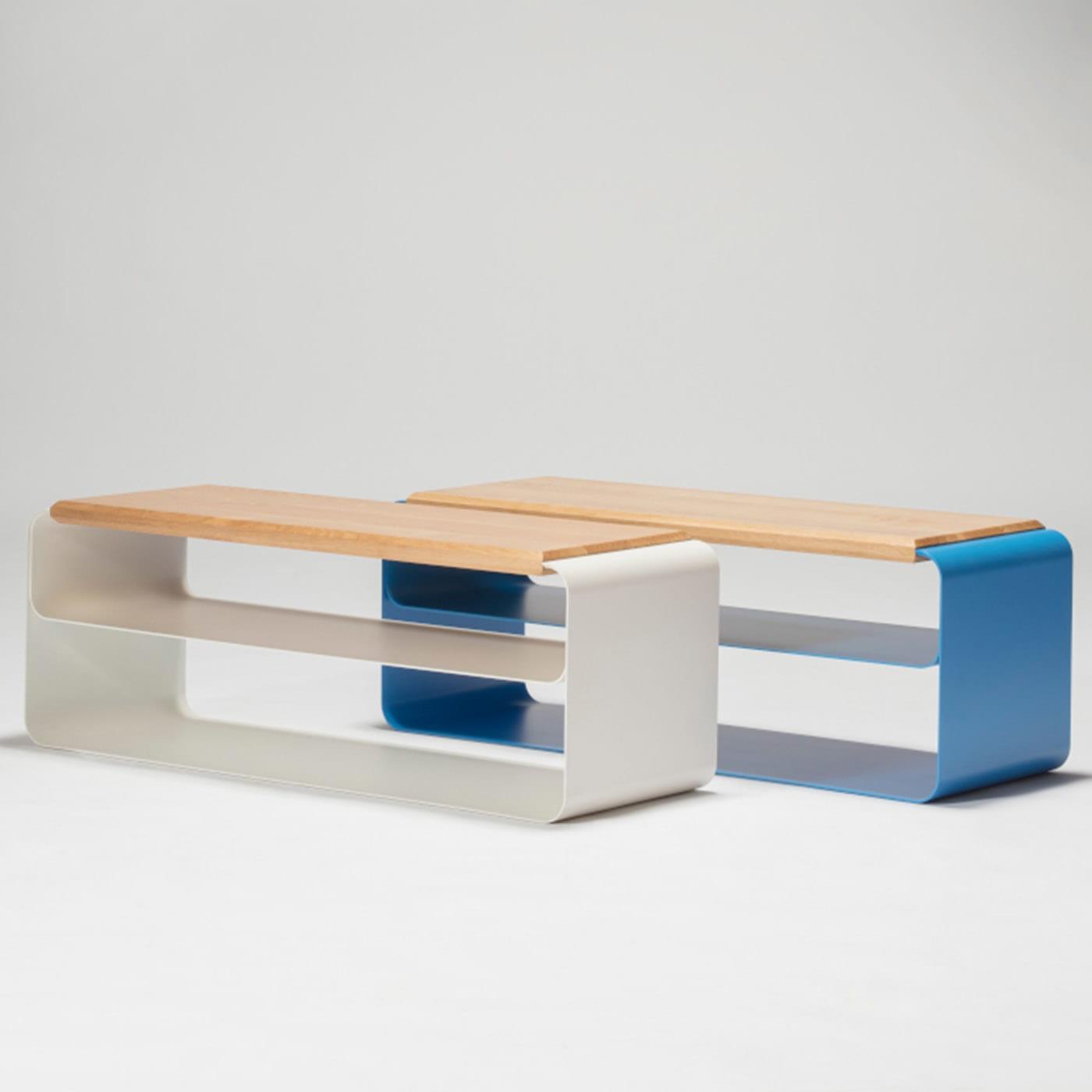 Współczesna Ławka Drewniano-Metalowa (Wariant 3) - 1