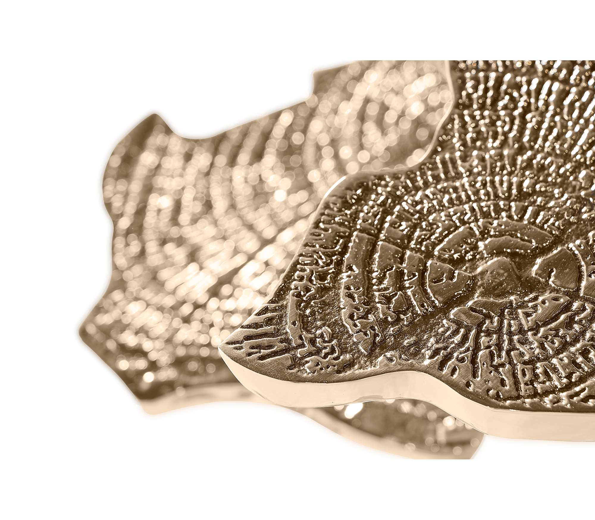 Złoty stolik boczny Orion