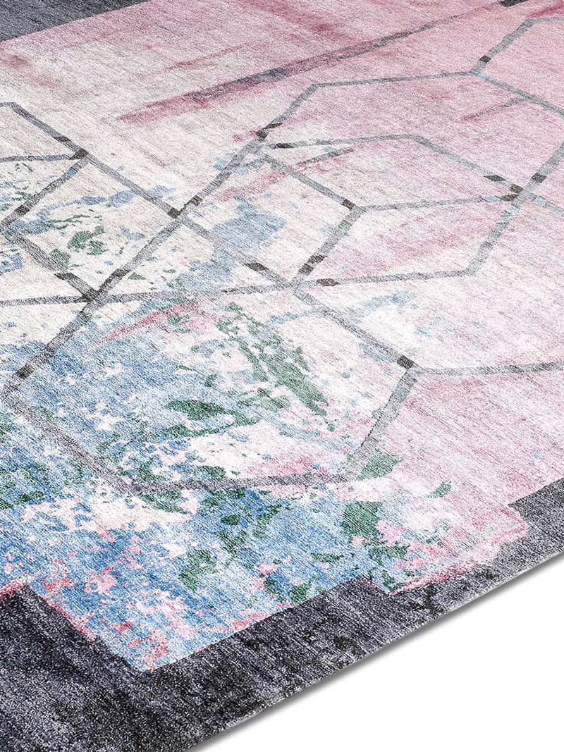 Dywan Hexagon Pink | Rozmiar: 122 x 183 cm