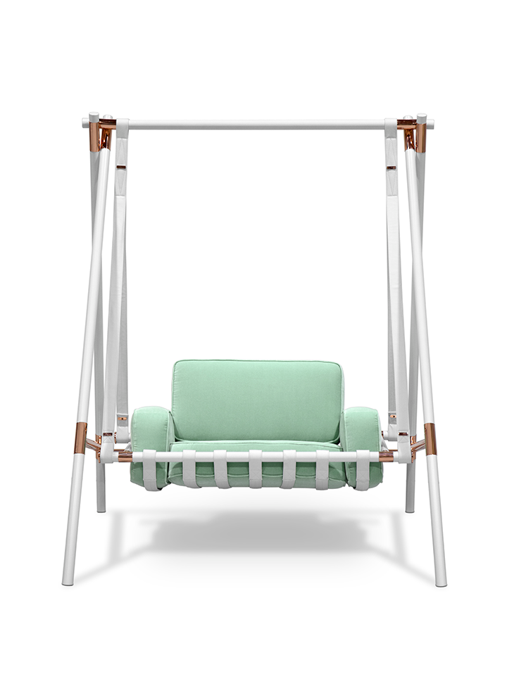 Wiszący huśtawkowy fotel dziecięcy Cozy Cloud