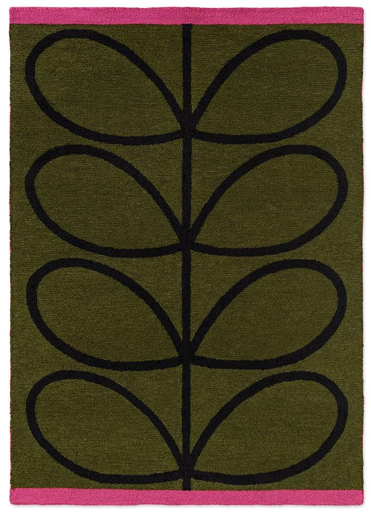 Dywan zewnętrzny Linear Stem Olive | Rozmiar: 250 x 350 cm