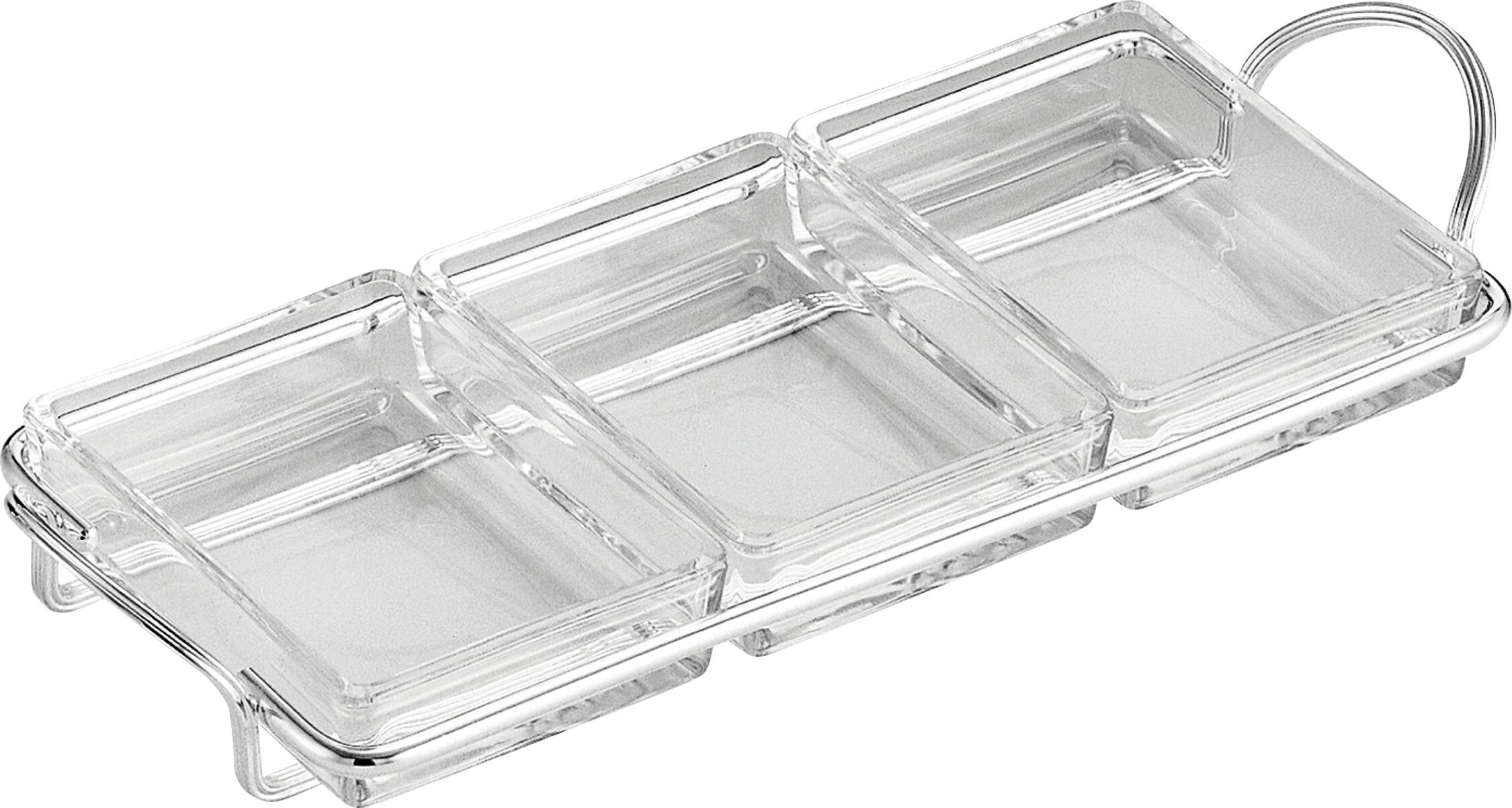 Prostokątny zestaw do przystawek