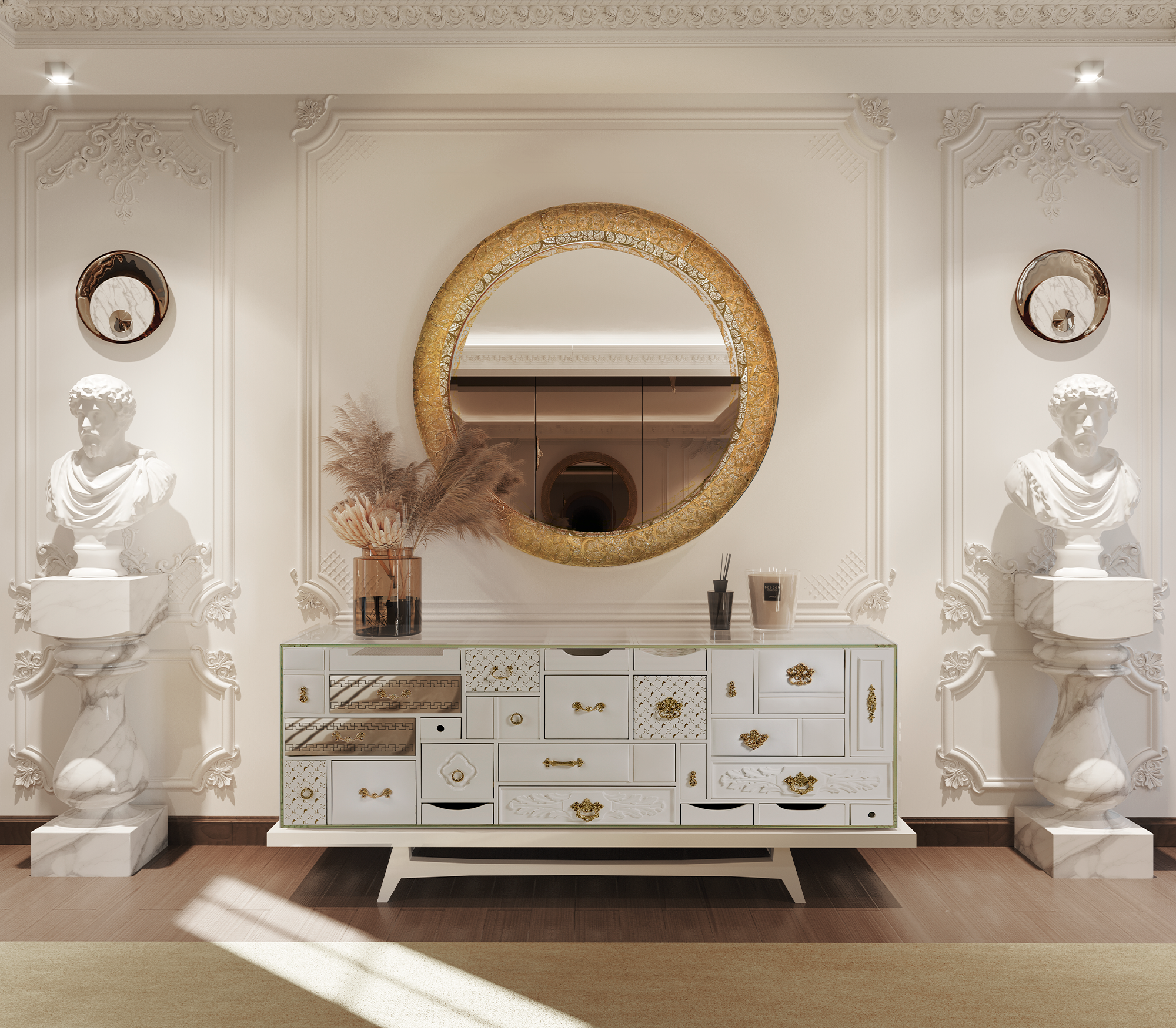 Stół kolumnowy Obsidian