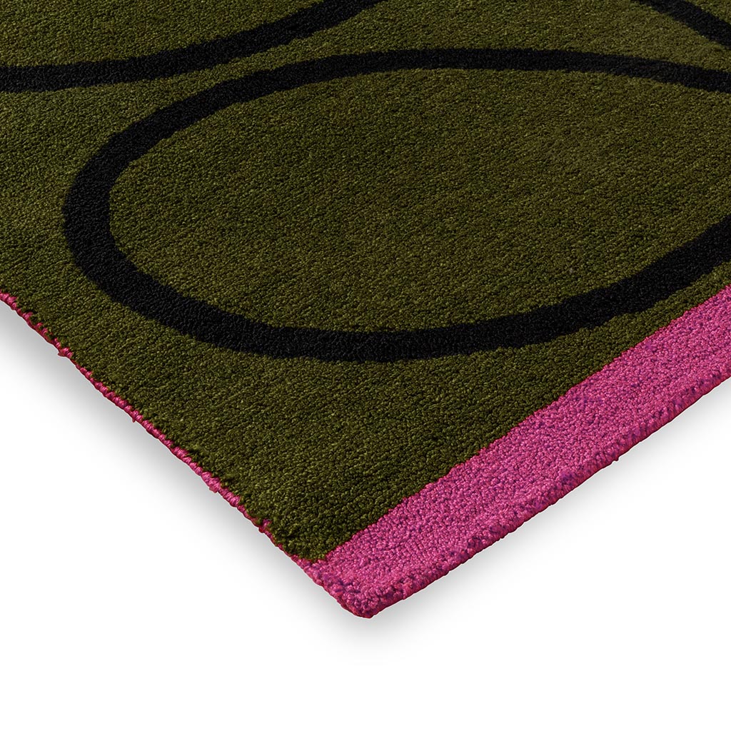 Dywan zewnętrzny Linear Stem Olive | Rozmiar: 250 x 350 cm