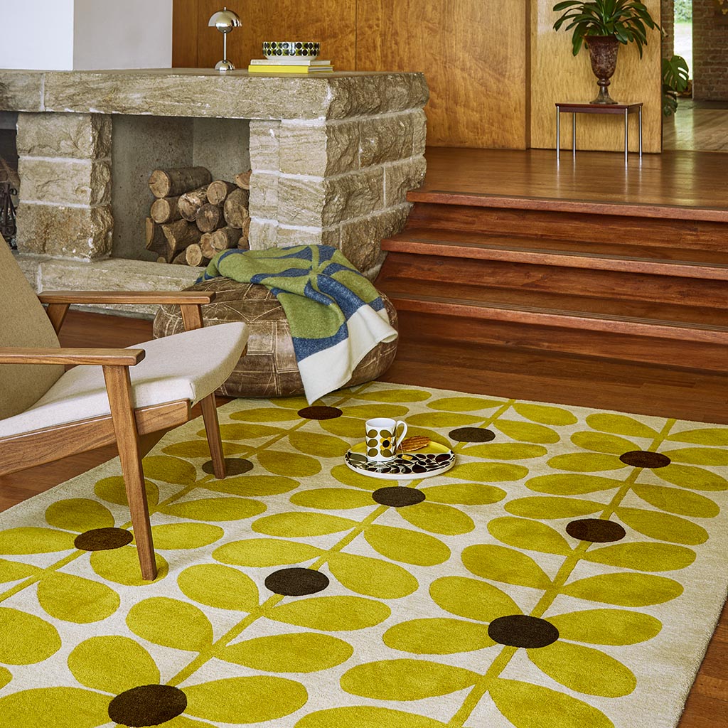 Dywan Sixties Stem Yellow | Rozmiar: 160 × 230 cm