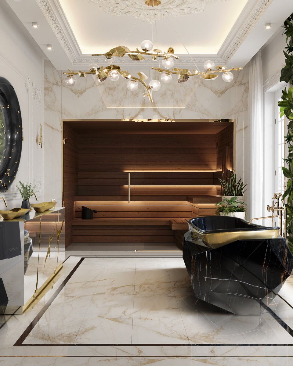 Wanna z imitacji marmuru Gemstone - 1