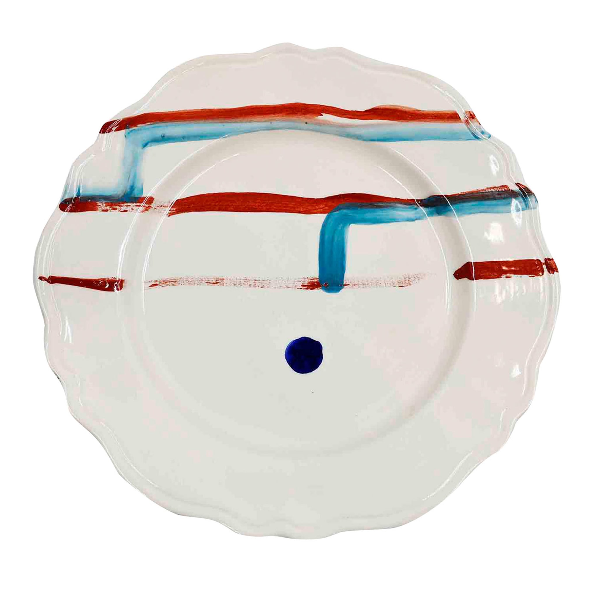 Ręcznie robiony talerz ceramiczny