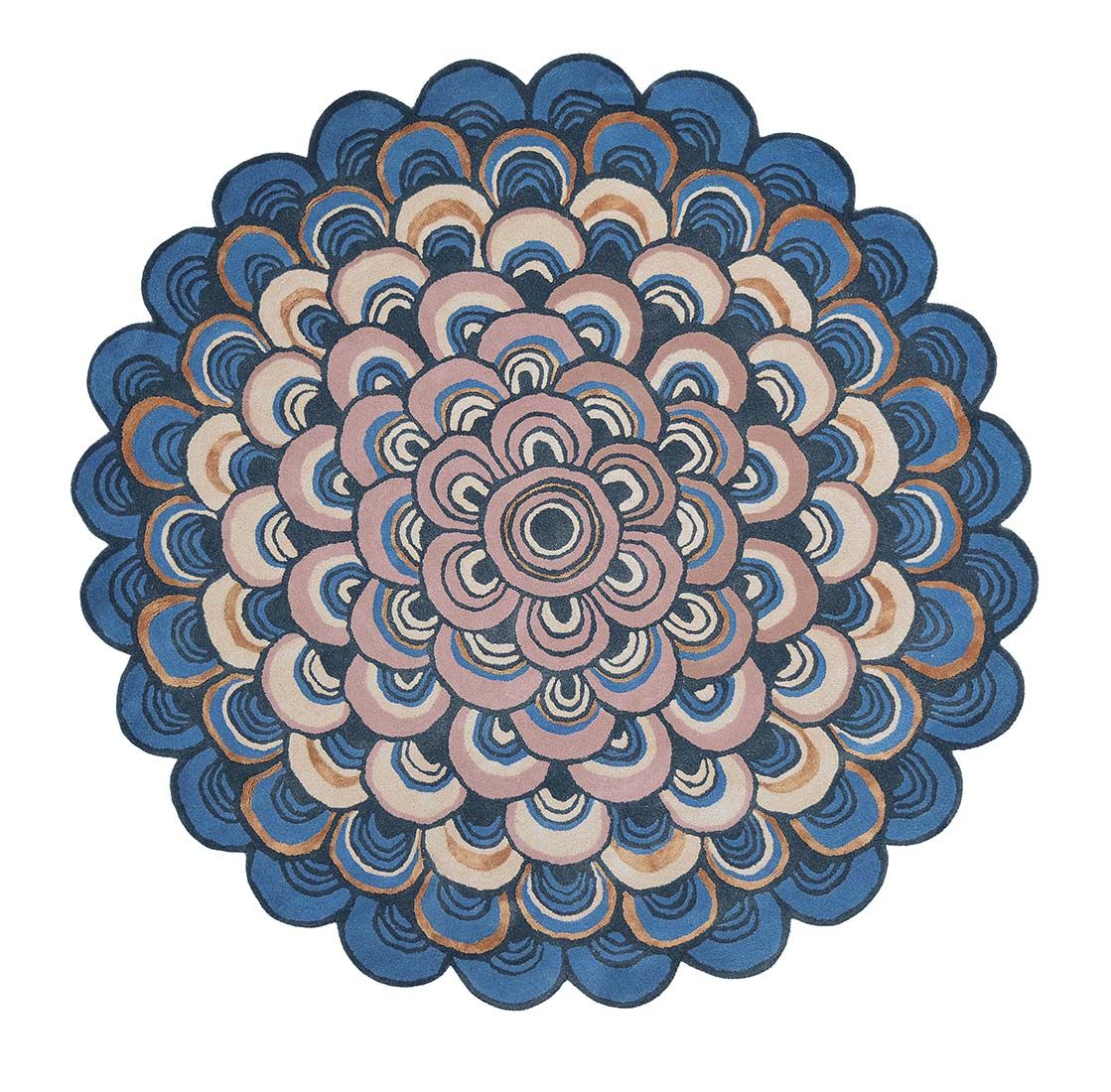 Dywan Masquerade Blue Circle 160008 | Rozmiar: Ø 150 cm