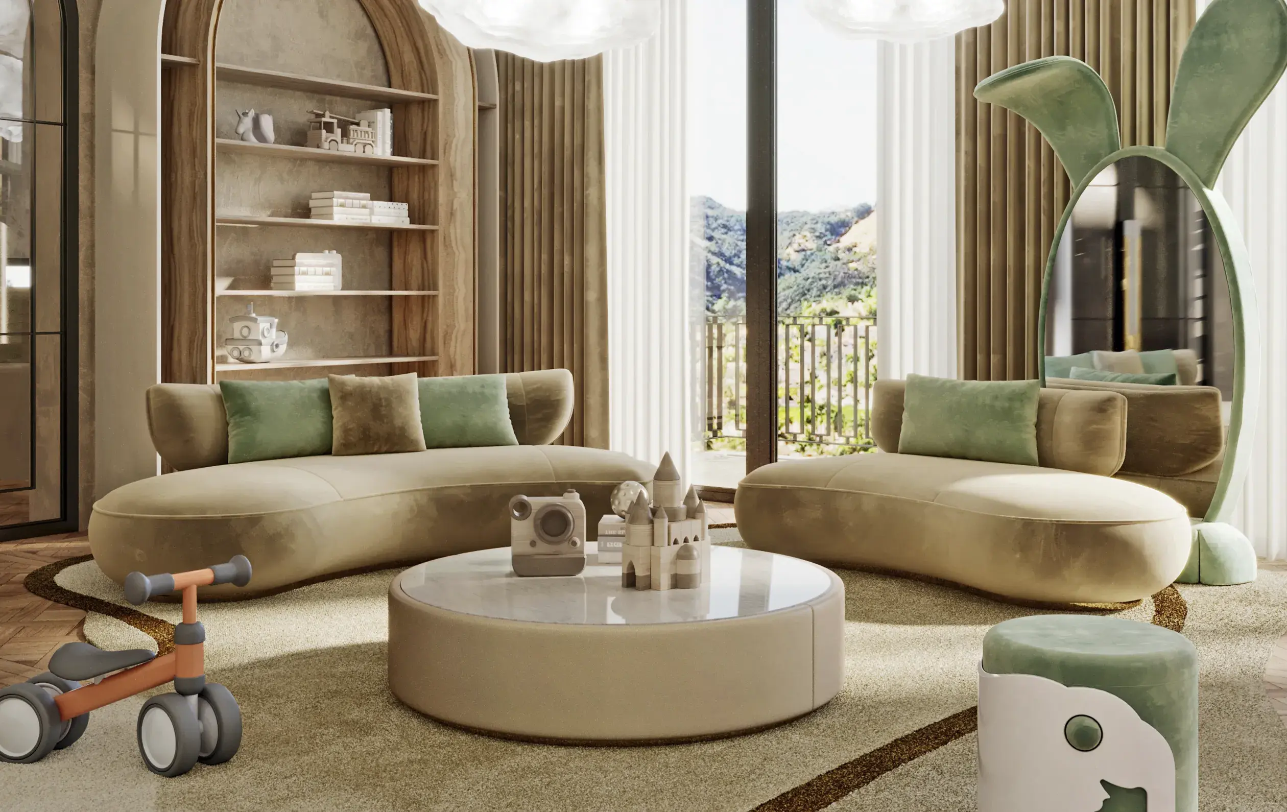 Sofa okrągła Lattice - 4