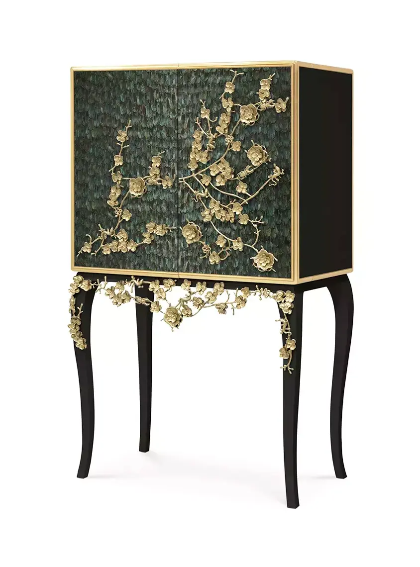 Szafka barowa Mirage z piór pawia