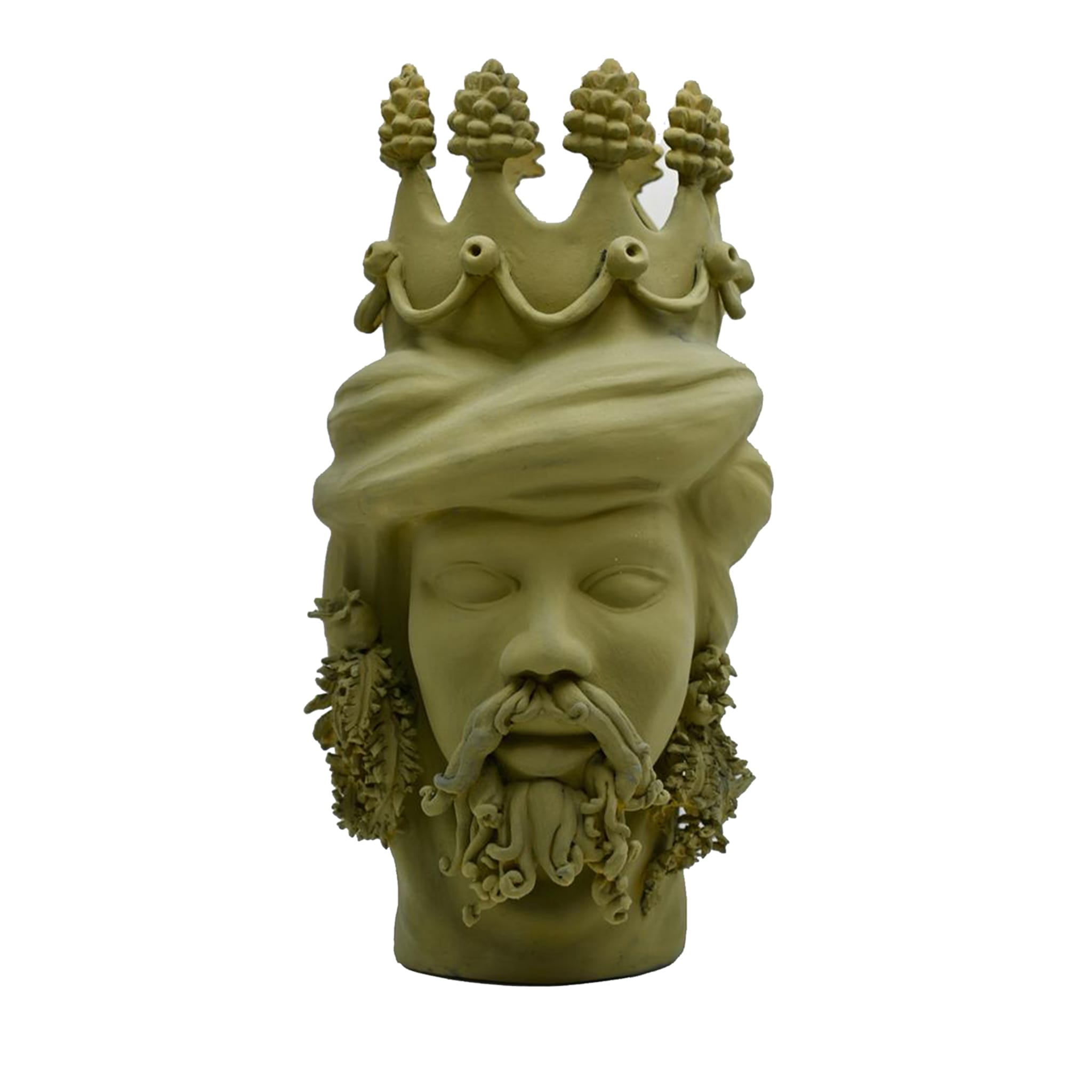 Pistacjowa rzeźba Głowa Maura