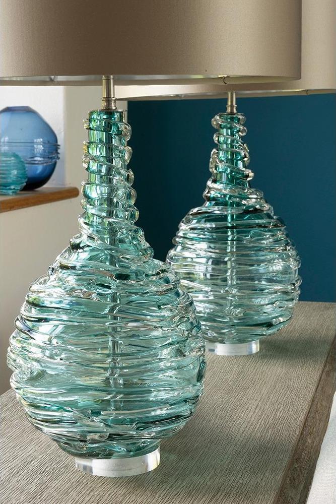 Lampka stołowa Matilda Turquoise