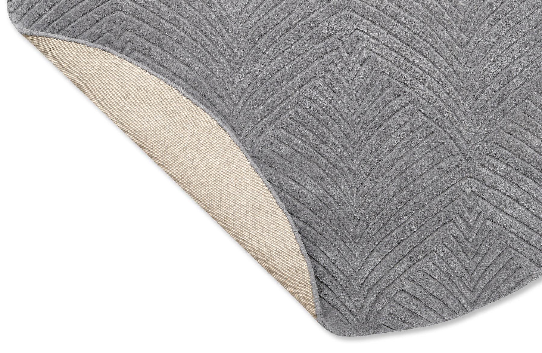 Dywan Okrągły Folia Cool Grey 38904 | Rozmiar: Ø 150 cm