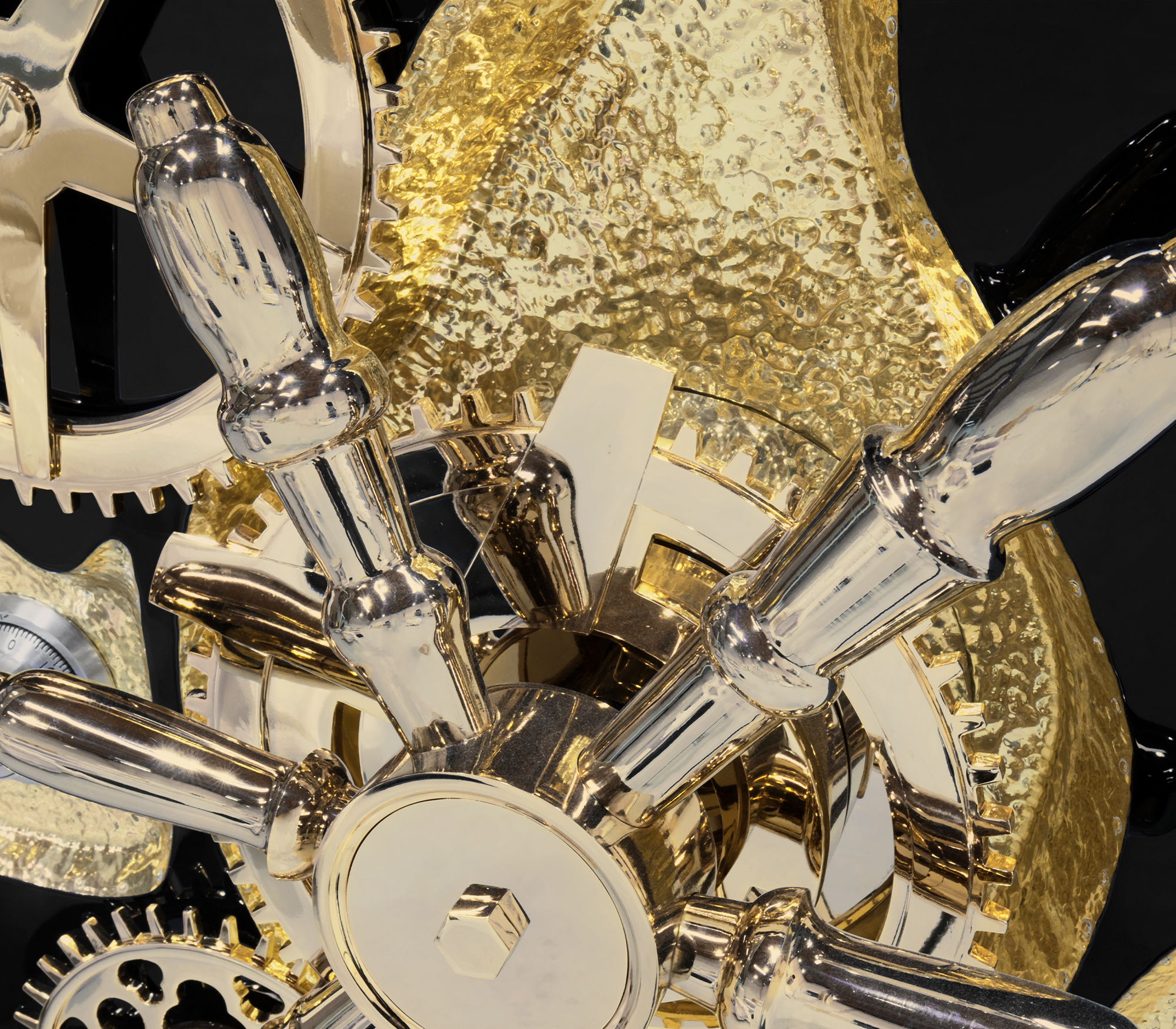 Czarno-złoty sejf Elite Tycoon