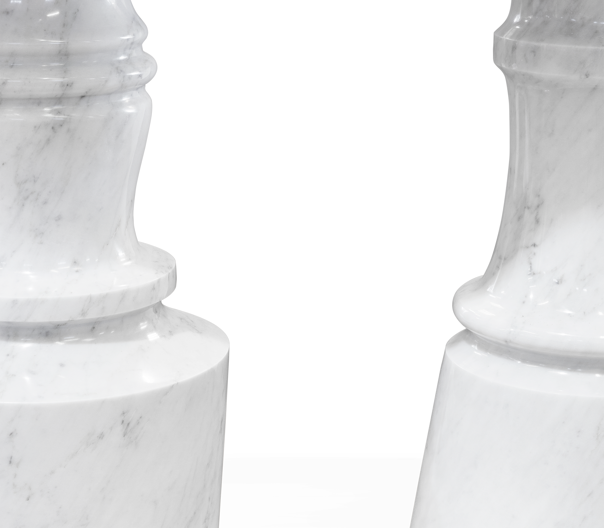 Konsola Obsidian z marmuru Carrara