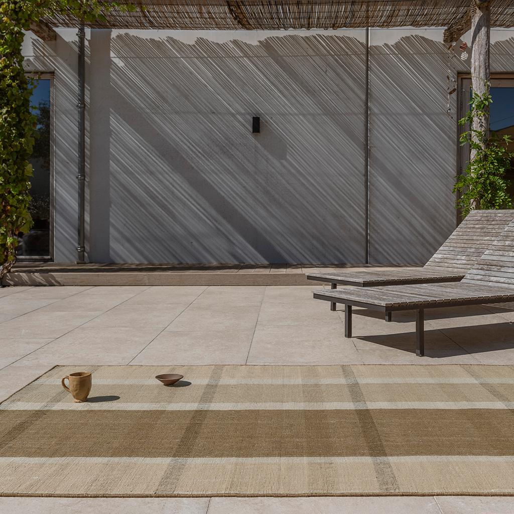 Dywan Uliczny Zona Cashew Block Stripe 497501 | Rozmiar: 250 x 350 cm