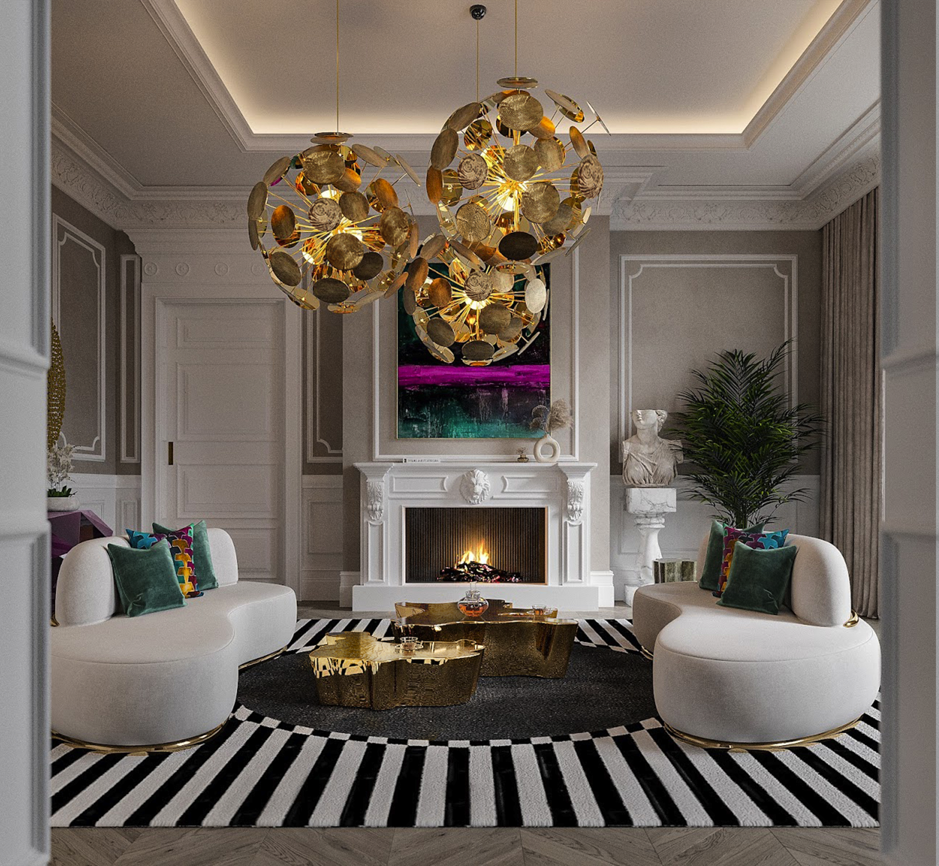 Stół kolumnowy Obsidian