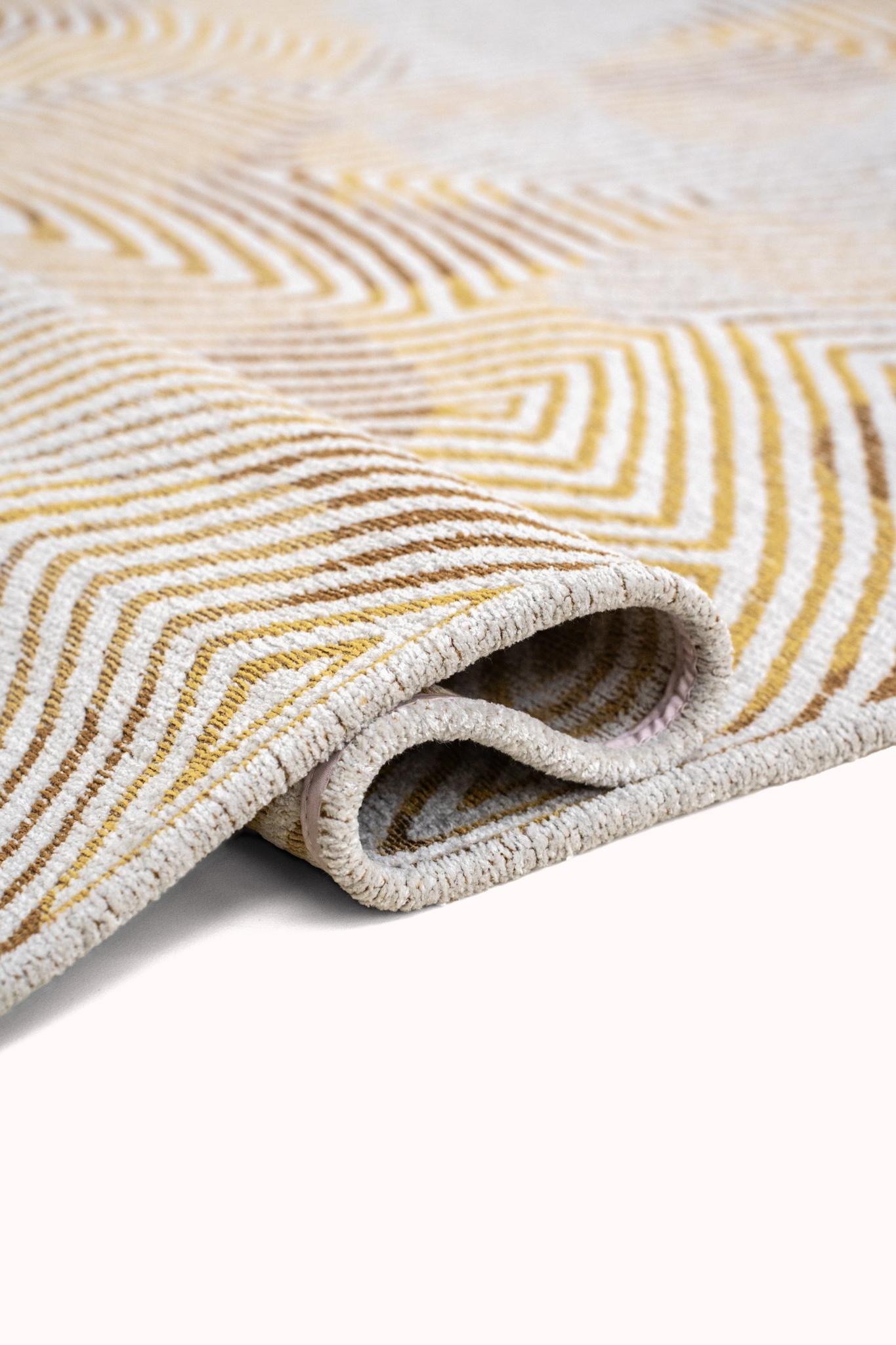 Dywan okrągły Yellow Hippy 9799 | Rozmiar: Ø 140 cm