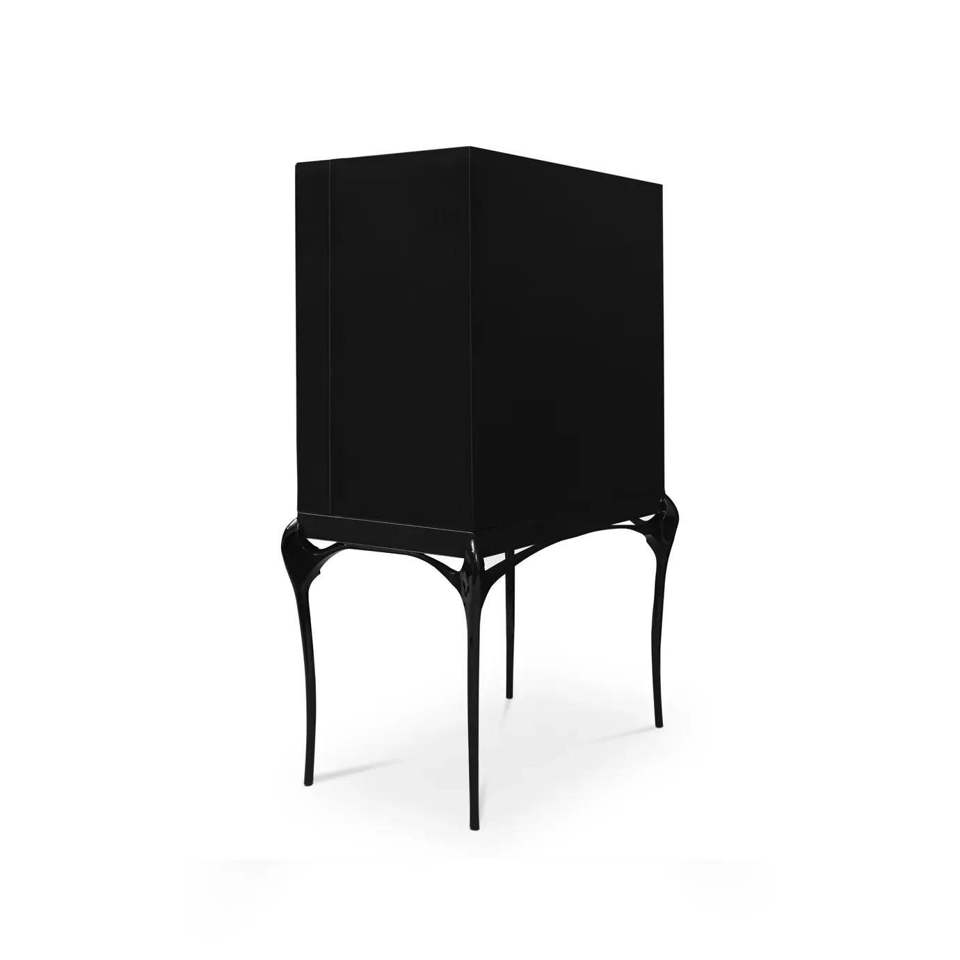 Szafka barowa Allure ze złotymi piórami