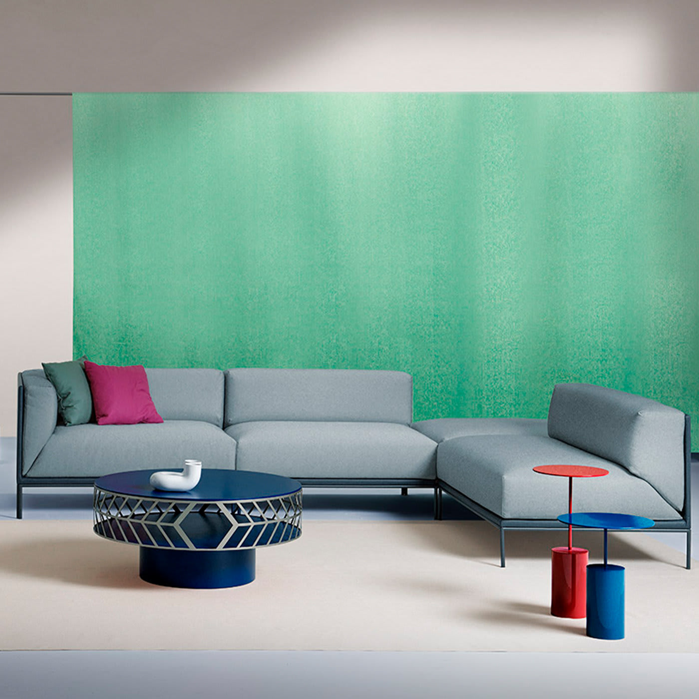 Pomarańczowy włoski stolik boczny Cocktail