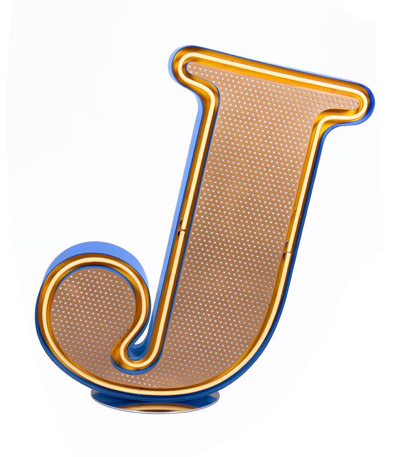Oświetlenie literka J – Joyful