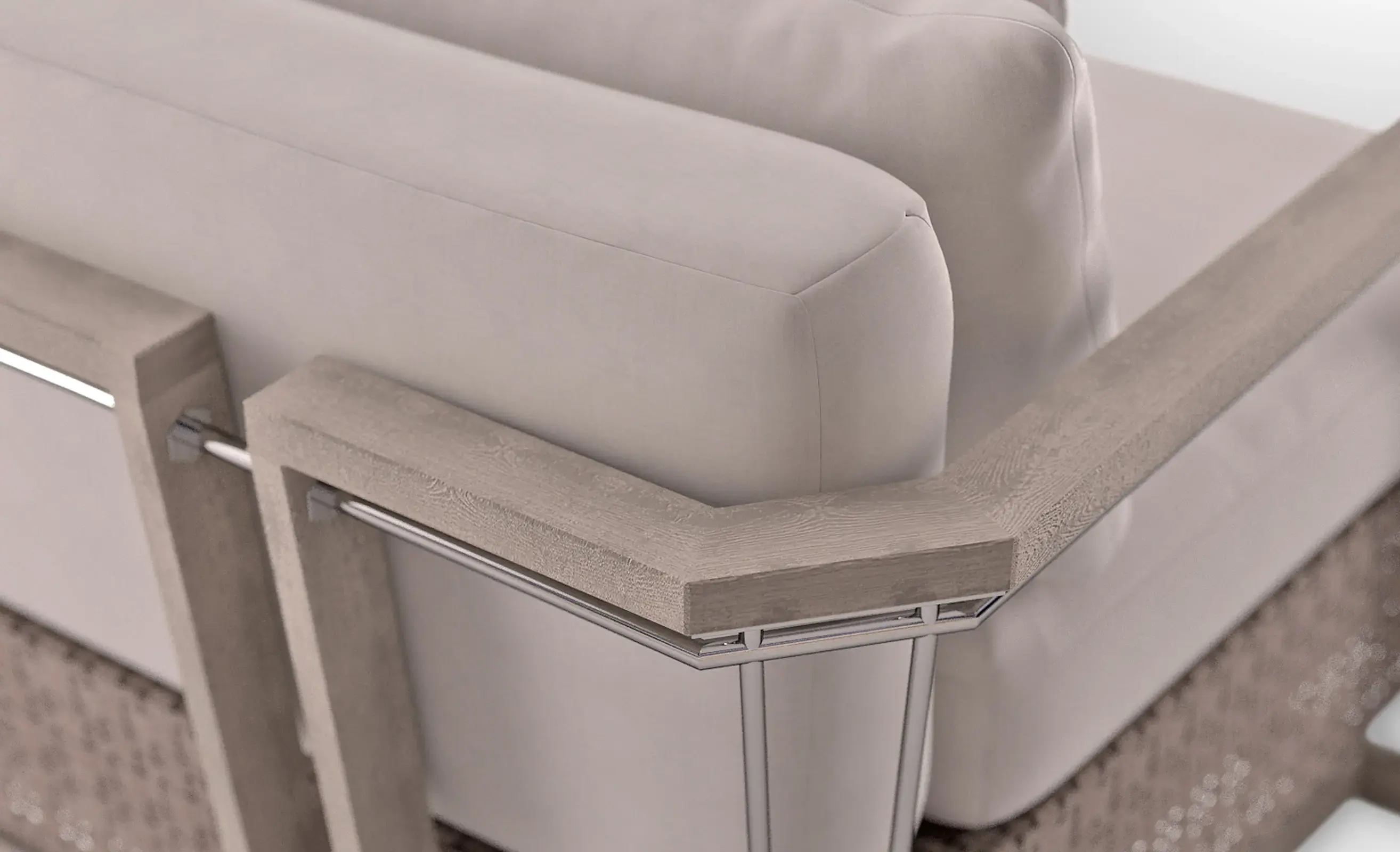 Dwuosobowa drewniana sofa ogrodowa Heritage