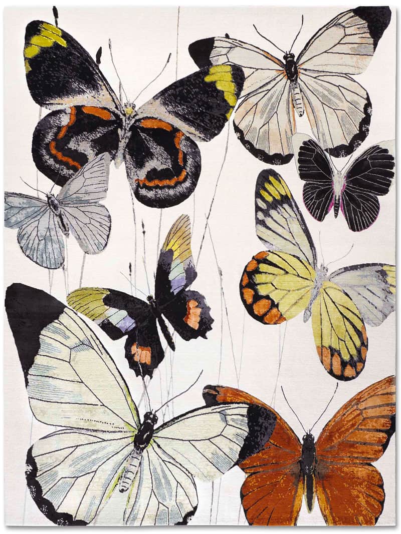 Dywan Butterfly No. 03 Original on White | Rozmiar: 250 x 300 cm