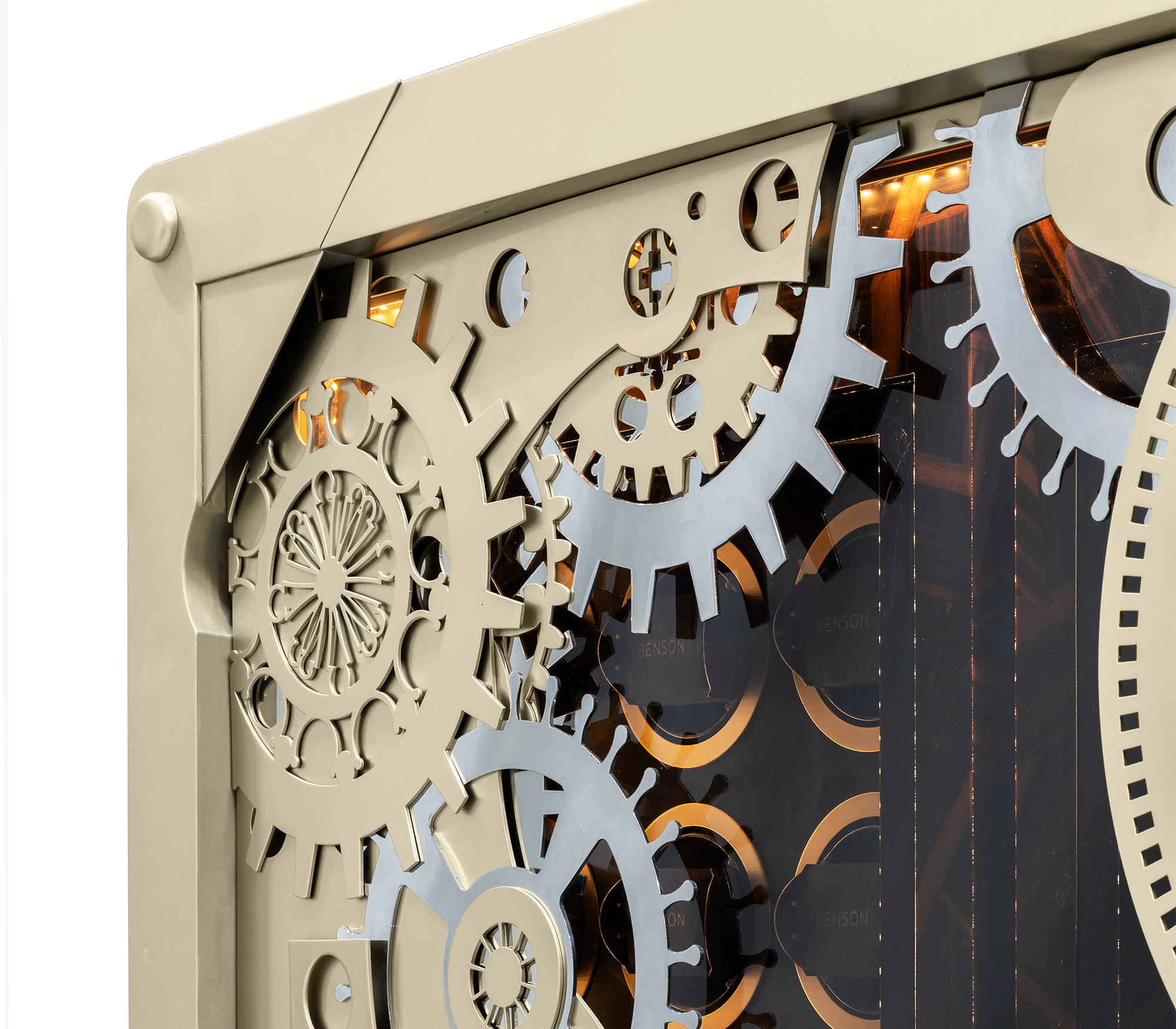 Szampański matowy sejf Baron