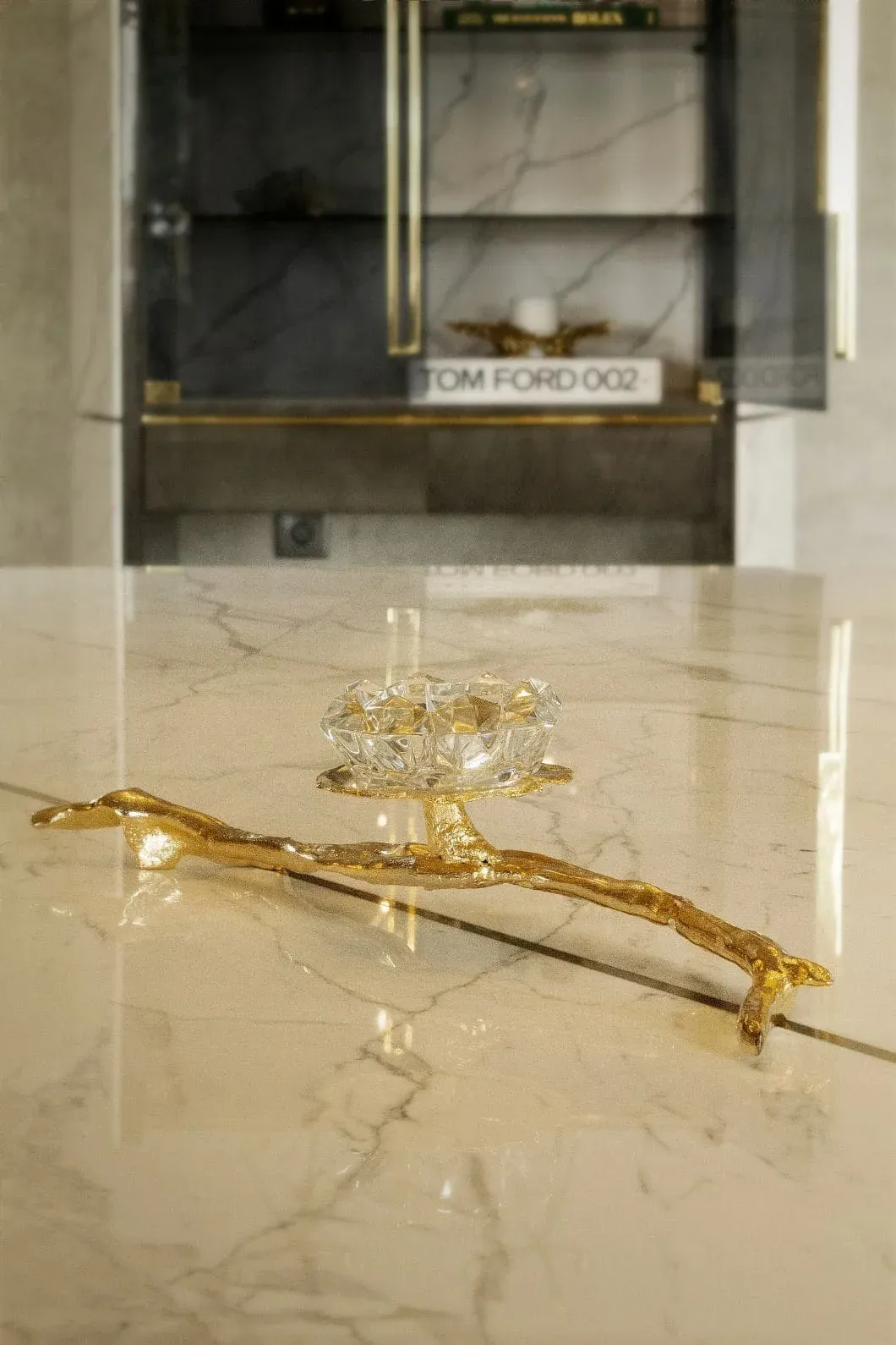 Świecznik Lotus niski