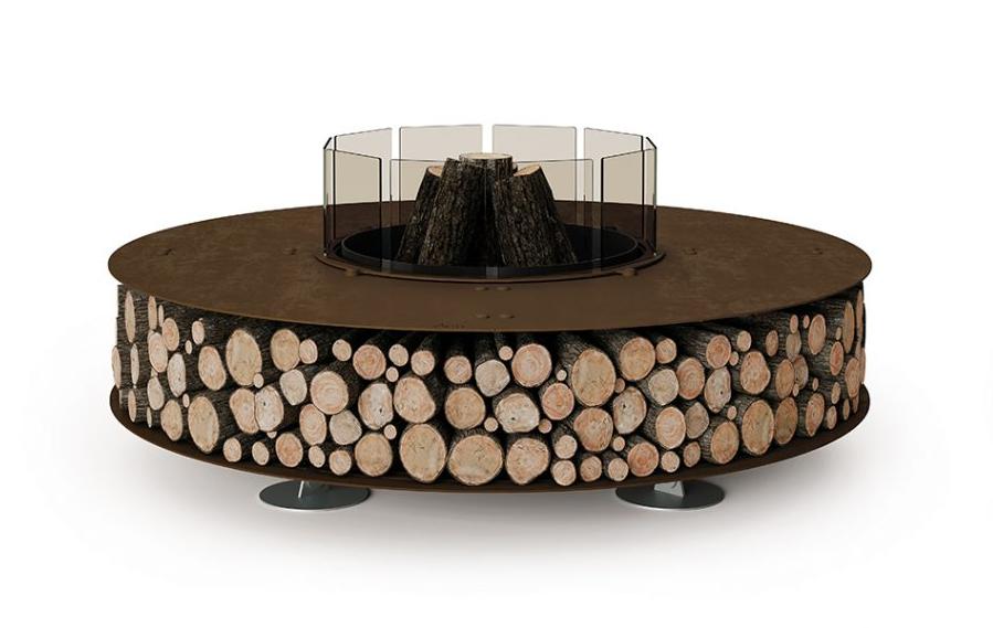 Zero Steel palenisko ogrodowe | Wykończeniowy: Corten | Wymiary: Ø 100 cm