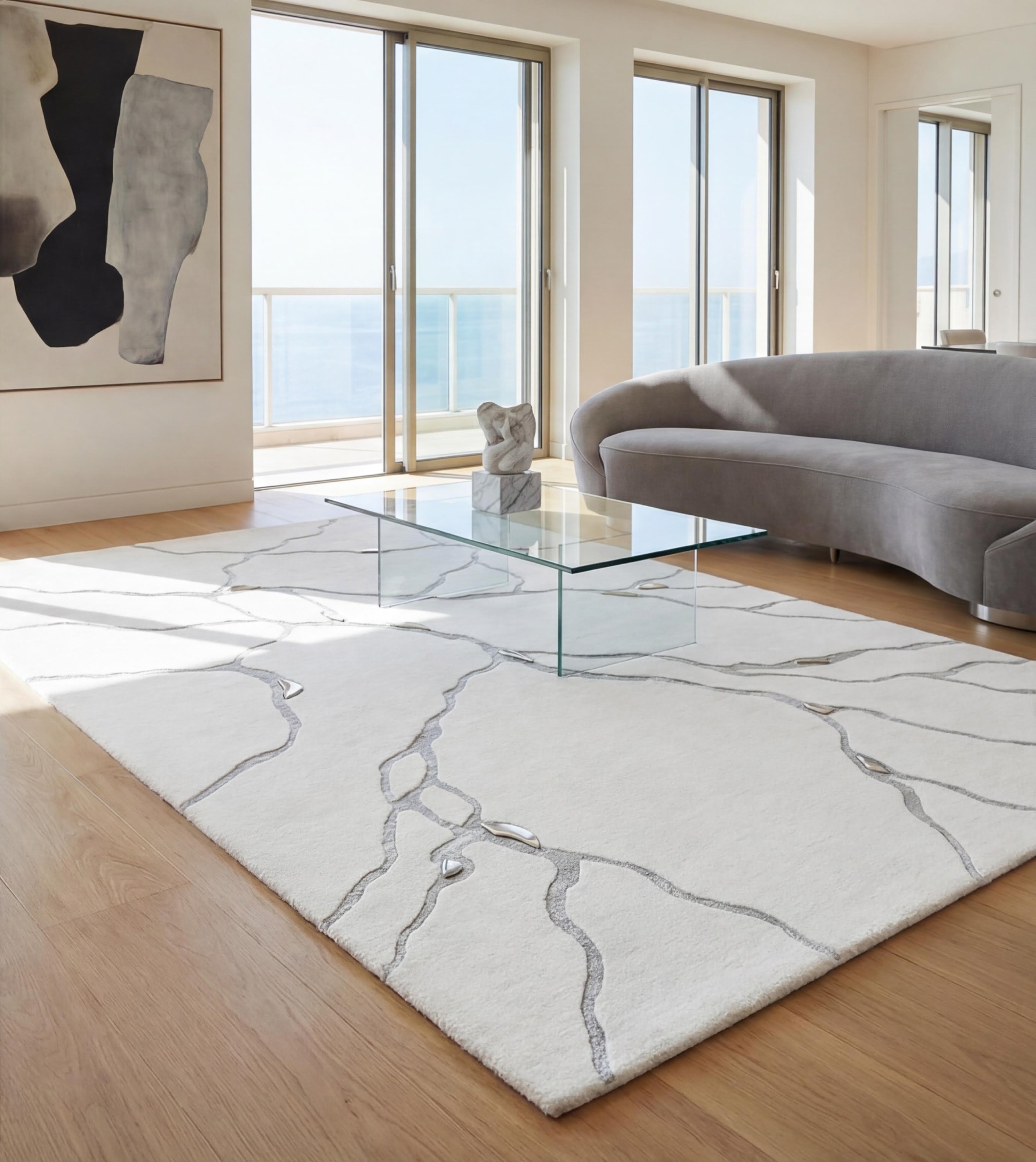 Dywan Vein Marble White
