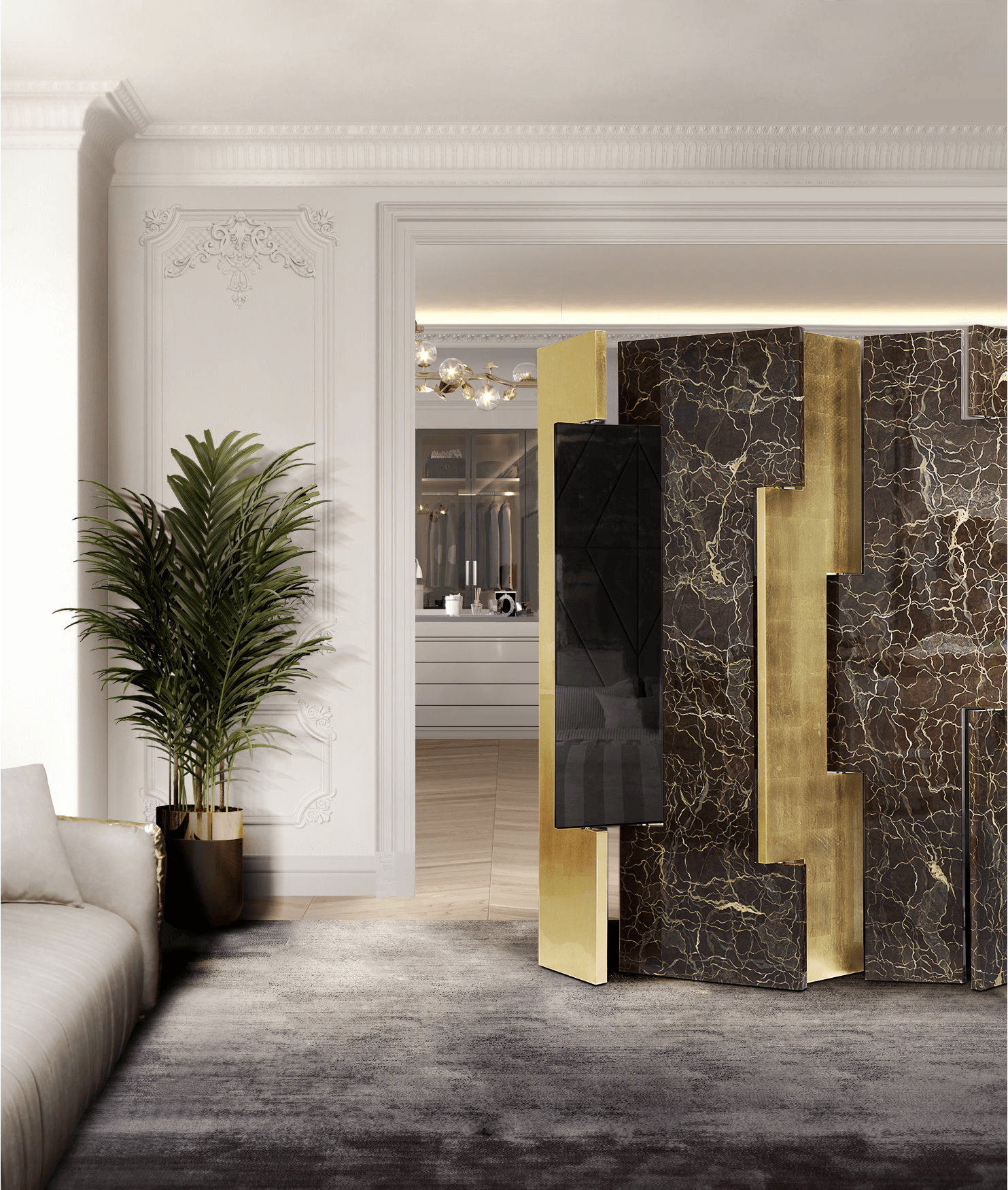 Parawan składany Luxe