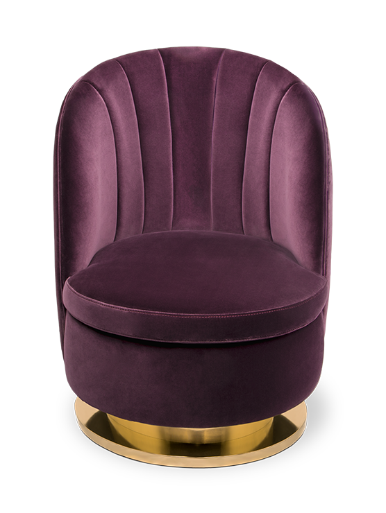 Jednoosobowa sofa Galen – fioletowa