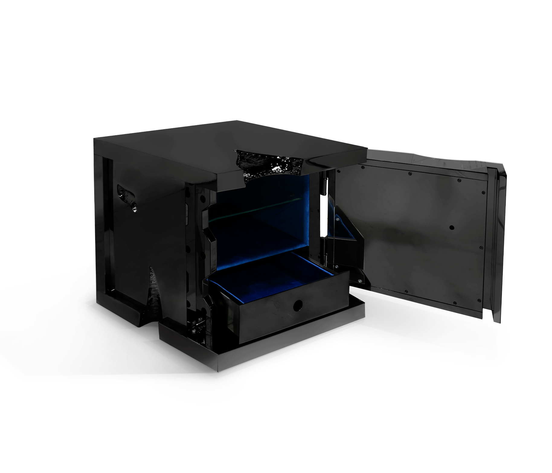 Czarny sejf biżuteryjny Tycoon