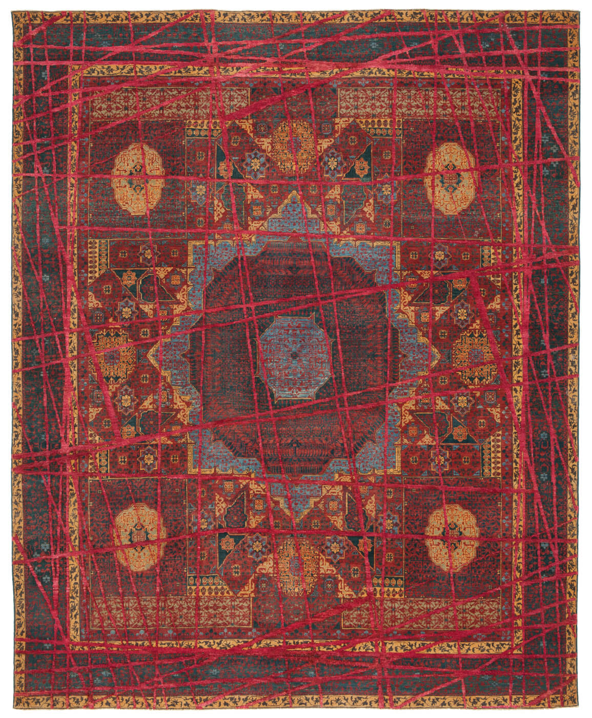 Dywan Mamluk Columbus Wrapped Red