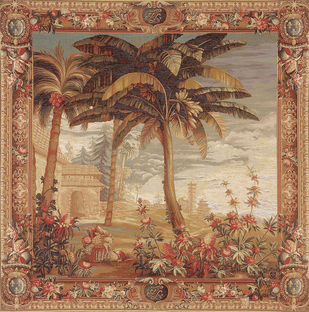Gobelin The Pineapple Harvest Exotic Landscape